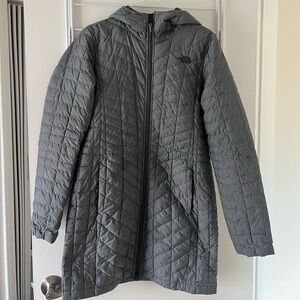 The North Face Gray Quilted Puffer Jacket